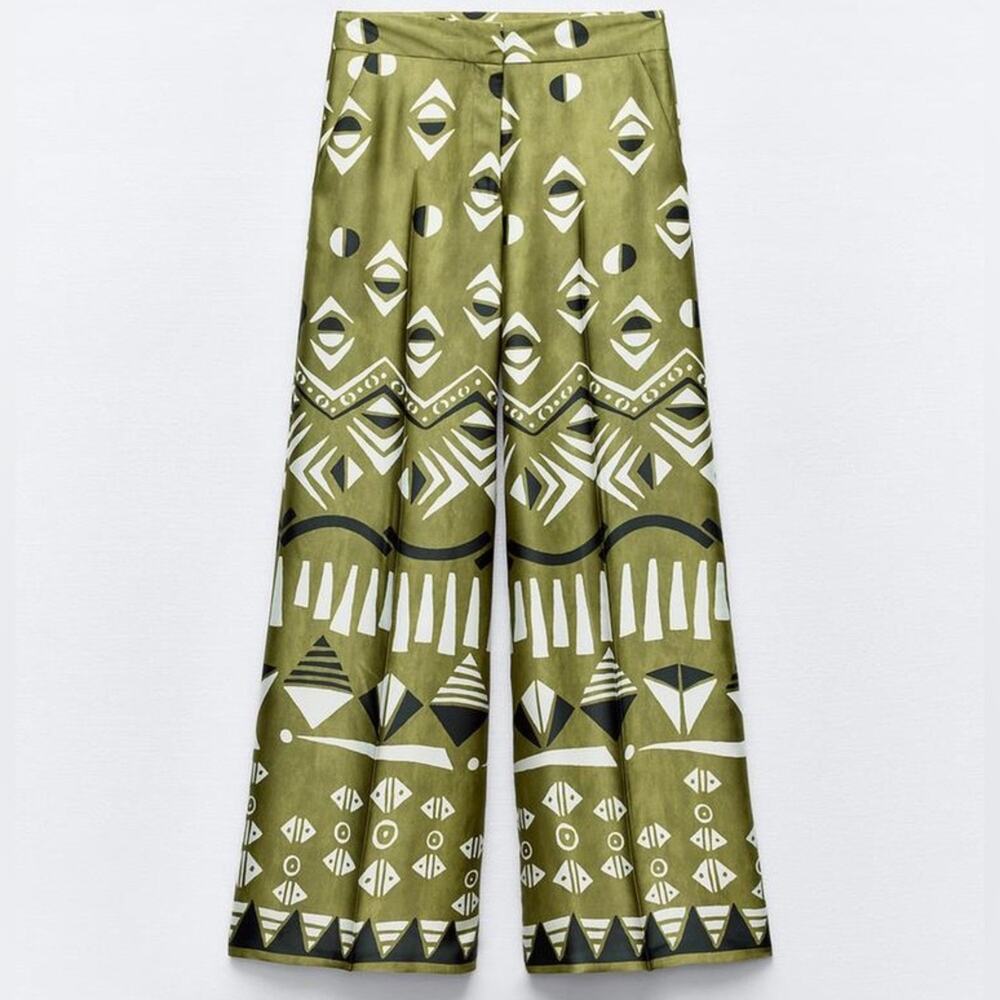 Zara | Wide Leg Satin Pants